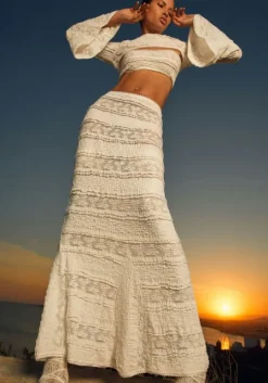 Shir Skirt White