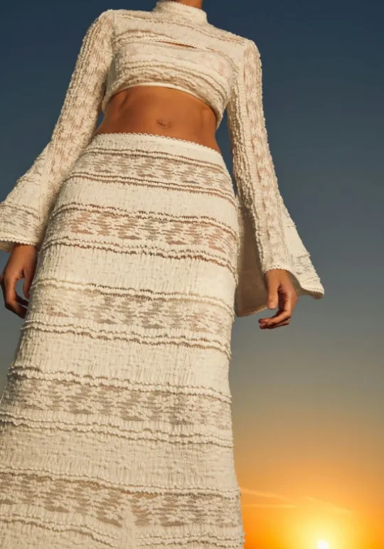Shir Skirt White