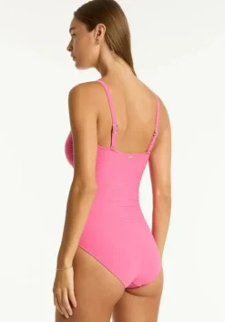 Spinnaker Bandeau Swimsuit Candy