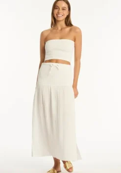 Sunset Beach Skirt White