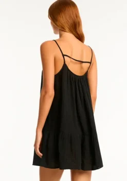 Sunset Short Dress Black
