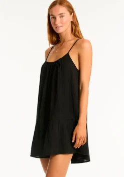 Sunset Short Dress Black