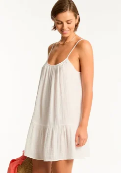 Sunset Short Dress White