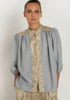 Triangle Blouse Grey