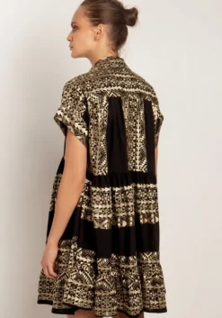 Triangle Mini Dress Black