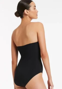 Twist Bandeau DD Swimsuit Black