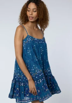 Wave Dress Mosaic Peacock