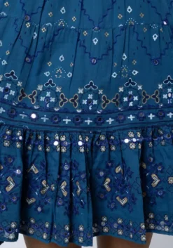 Wave Dress Mosaic Peacock