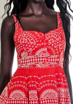 Winnie Dress Red Nelum