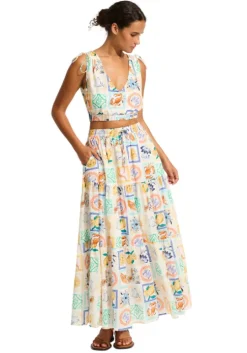 Wish You Were Here Maxi Skirt