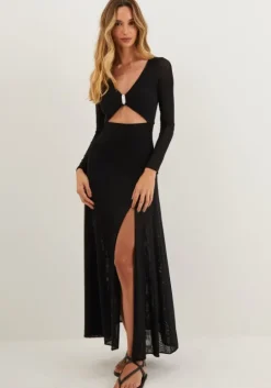 Yarin Long Dress Black