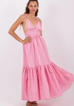 Yolanda Dress Pink Gingham